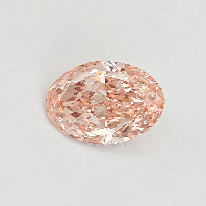 Rosa Brillant Ovalschliff Labor Diamant