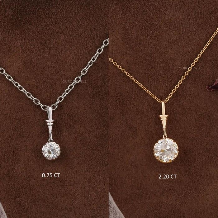 Luxury OEC Round Diamond Pendant