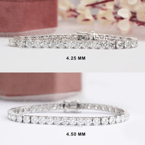 Stilvolles Armband Mit Brillantem, Rundem Labor-diamanten