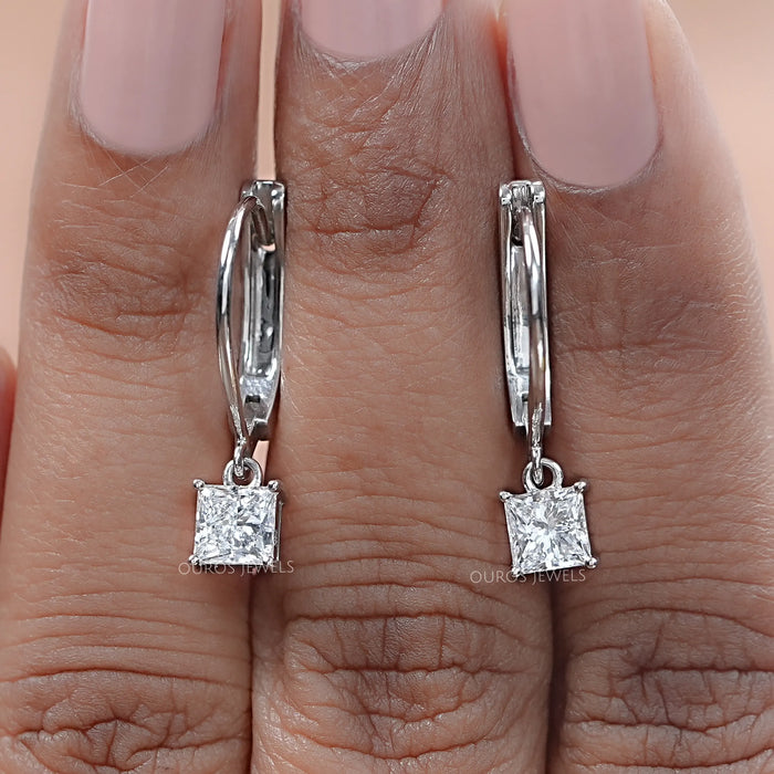 Prinzessin Schliff Tropfen und Baumeln Ohrring