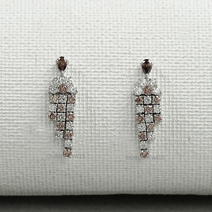 Chocolate Diamond Dangle Earrings