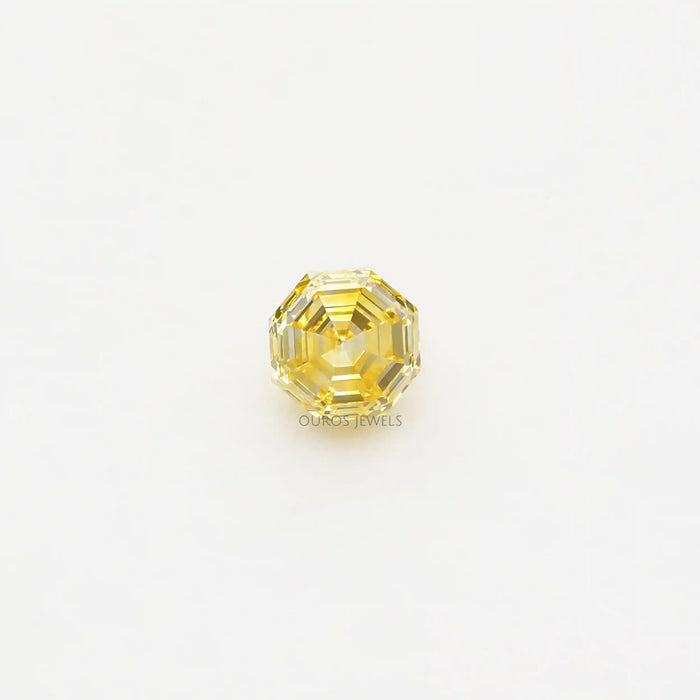 1,25 Karat Gelb Achteck Schliff Labor Diamant