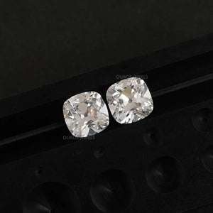 Old Mine Cushion Cut  Lab Grown Diamond For Pair