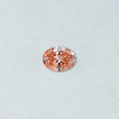 0,82 Karat Schick Rosa Oval Schliff Labor Gezüchteter Diamant