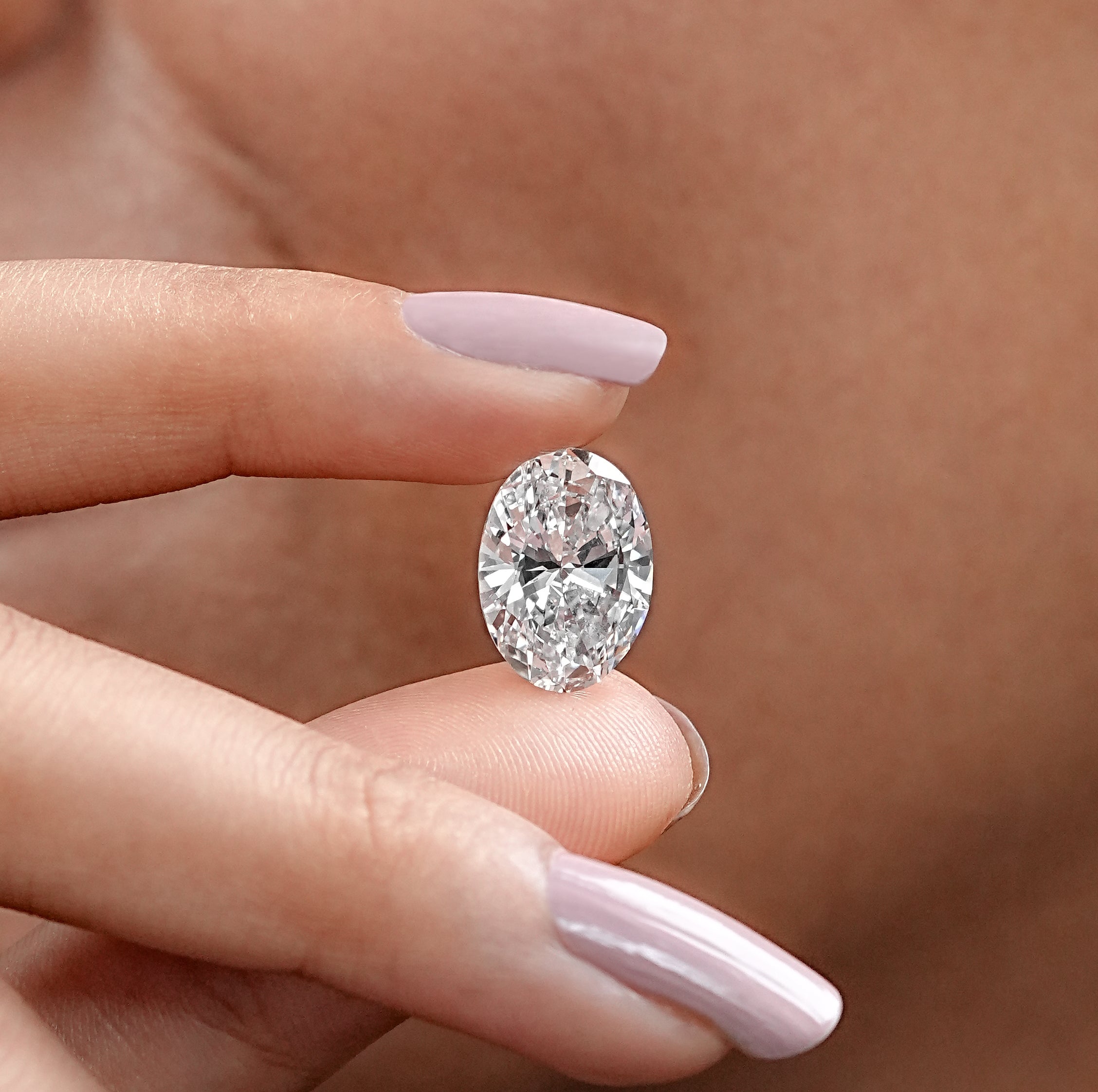 Oval Cut Lab-Grown IGI Certified Diamond