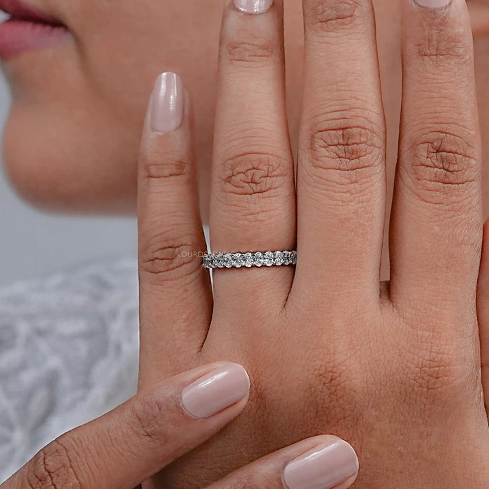 Ovaler Schliff Labor Diamant Jahrestag Ring