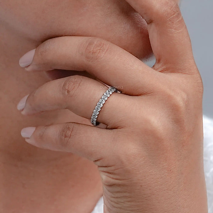 Ovaler Schliff Labor Diamant Jahrestag Ring