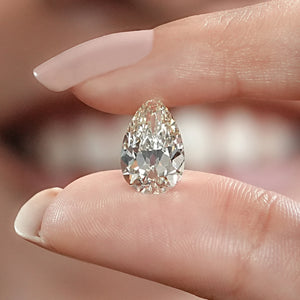 Old Cut Pear Shaped Lab Grown Diamond