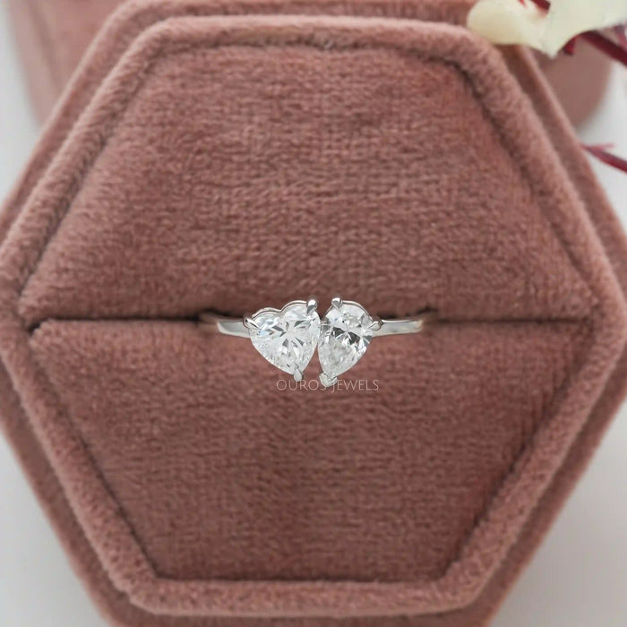 Heart And Pear Lab Diamond Toi Moi Engagement Ring