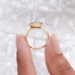 pear diamond solitaire ring yellow gold