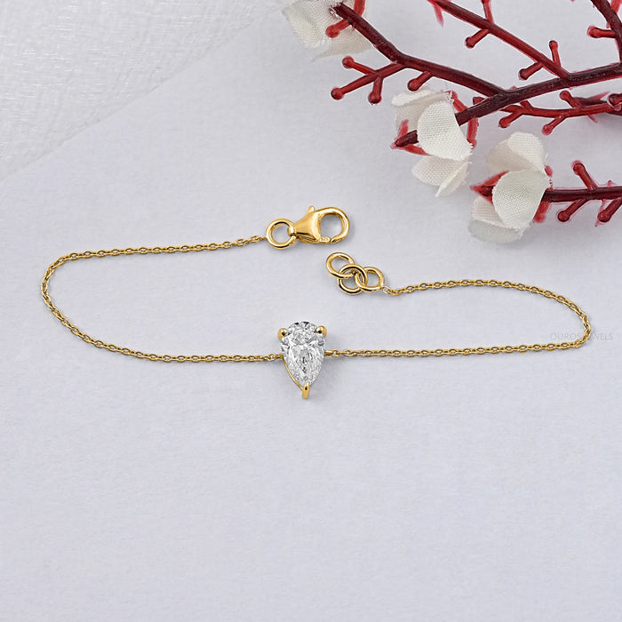 Brilliant Cut Lab Diamond Solitaire Bracelet