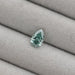 vivid green pear cut lab diamond 