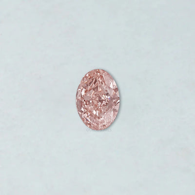 Ausgefallen Rosa Oval Schliff Labor Diamant