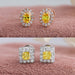 stud yellow diamond earrings 