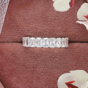 Radiant Cut Lab Grown Diamond Eternity Ring