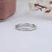 Round Diamond Infinity Twist Wedding Band