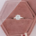 igi certified round lab diamond engagement ring in jewelry box