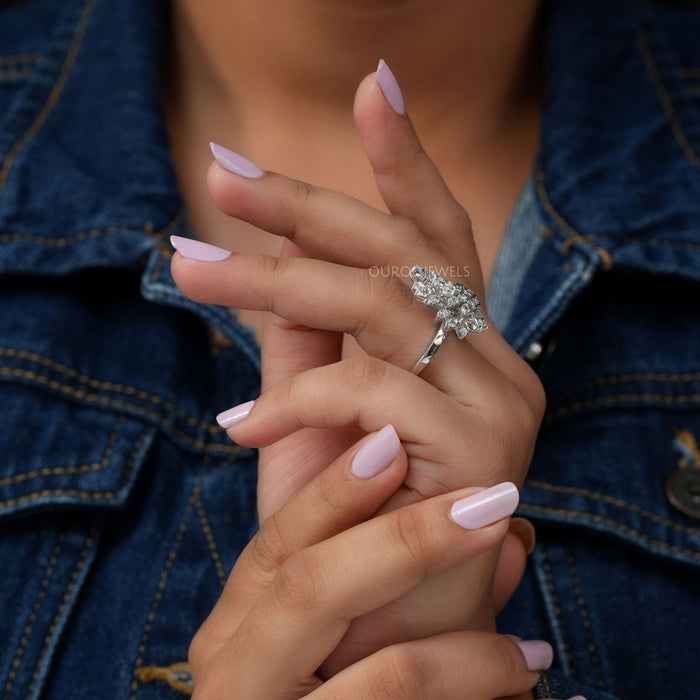 Cluster Lab Diamond Cocktail Ring