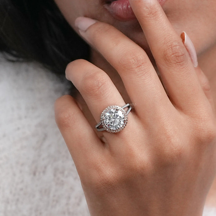 Round Cut Diamond Engagement Ring- Katie Holmes Edition