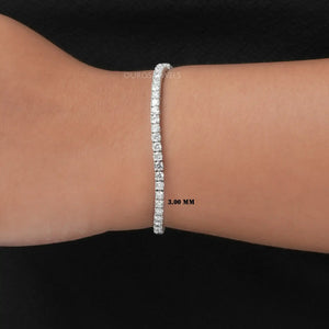 Lab Grown Diamond Tennis Bracelet