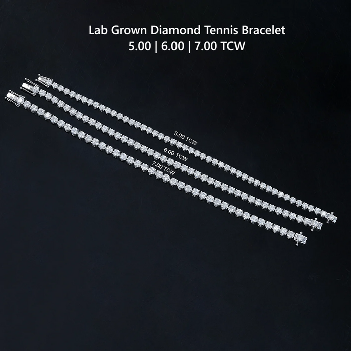 Tennisarmband mit im Labor gezüchteten Diamanten