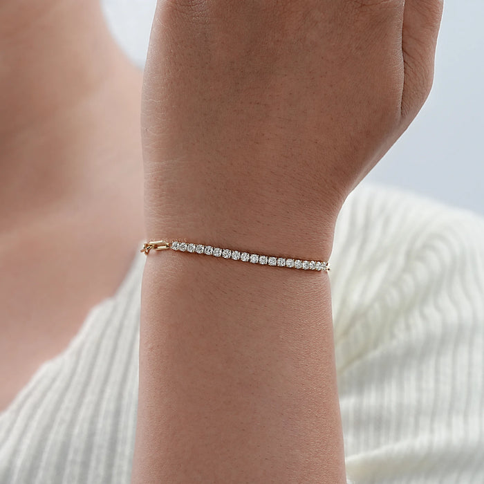 Rundschliff Labor Diamant Glieder Armband