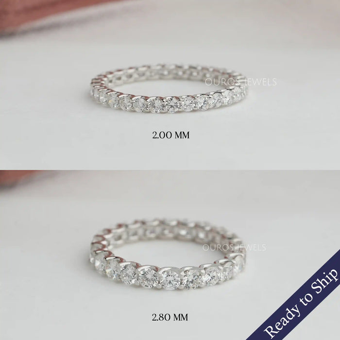 Round Diamond Eternitry Band]-[Ouros Jewels]