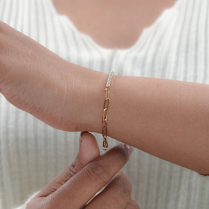 Rundschliff Labor Diamant Glieder Armband