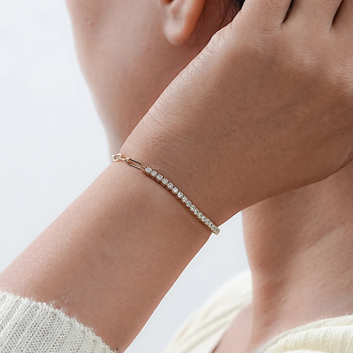 Rundschliff Labor Diamant Glieder Armband