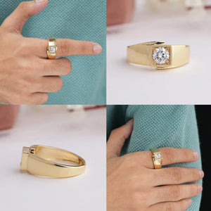 Collage of Round Men Diamodn Ring 