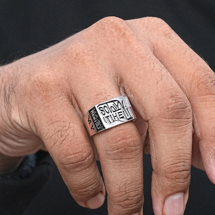 Men's Engraved Wedding Band