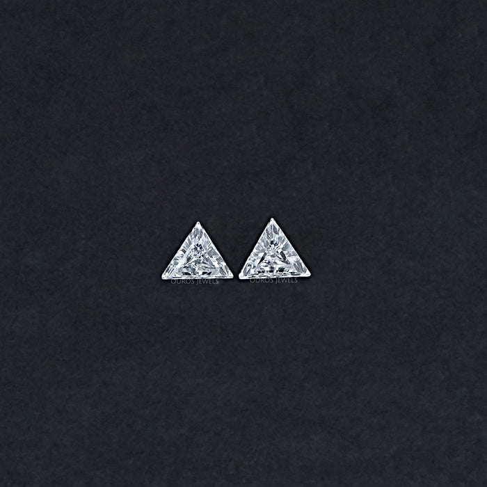 Step Cut Triangle Lab Diamond For Matching Pair