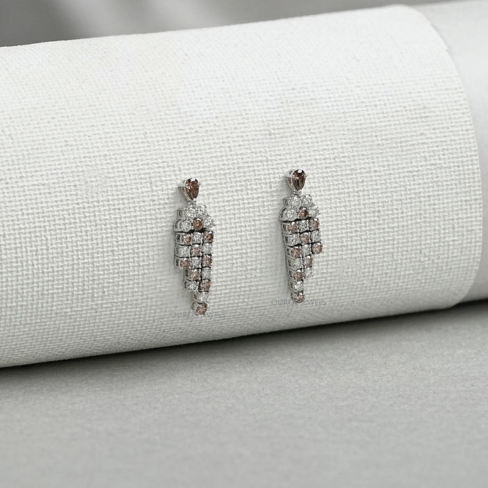 Chocolate Diamond Dangle Earrings