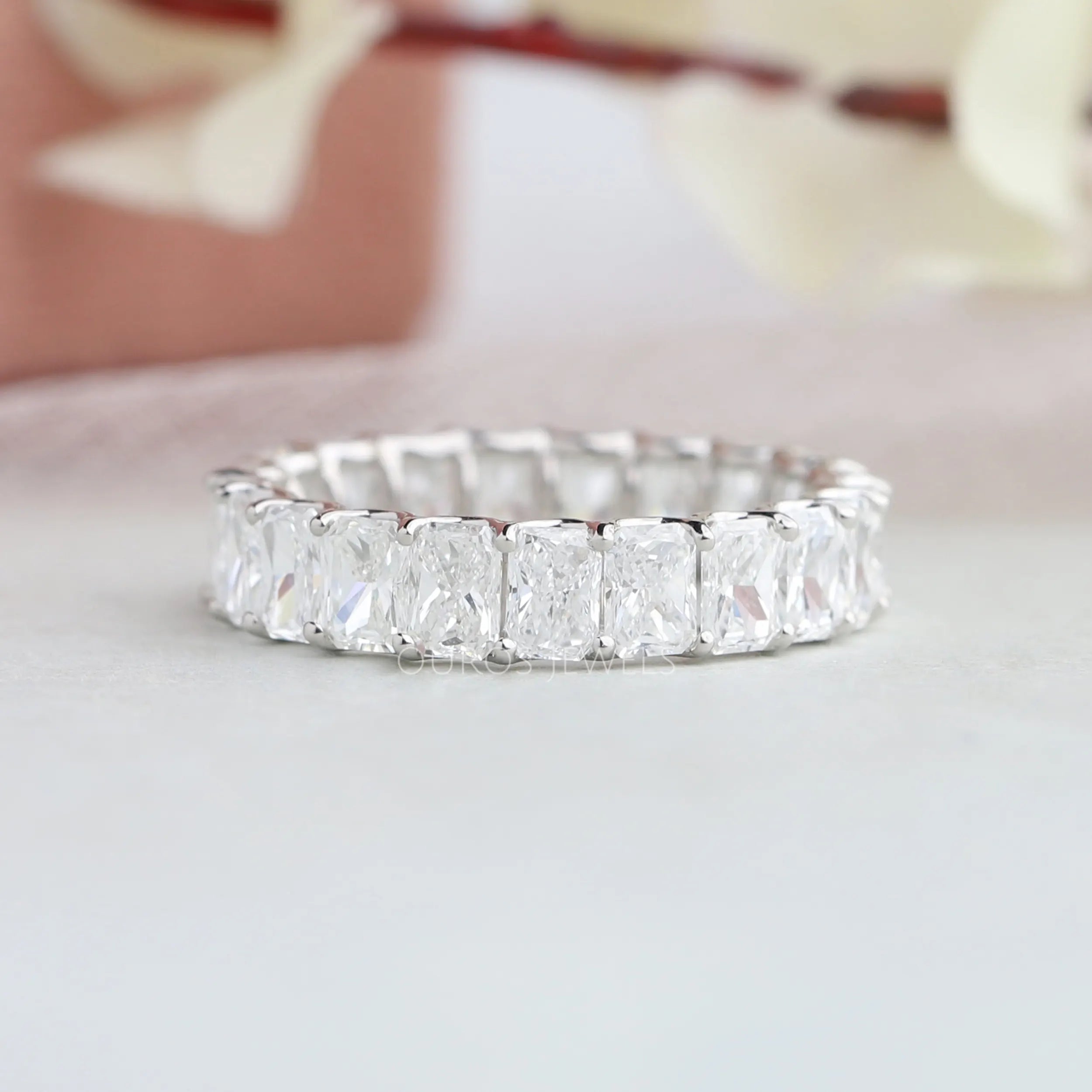 Radiant Cut Lab Grown Diamond Eternity Ring