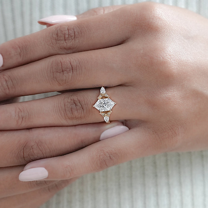 Dutch Marquise Cut Three Stone Engagement Ring