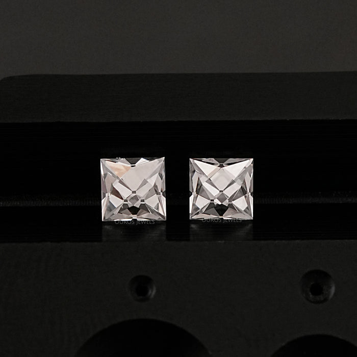 French Cut Lab Grown Diamond Matching Pair