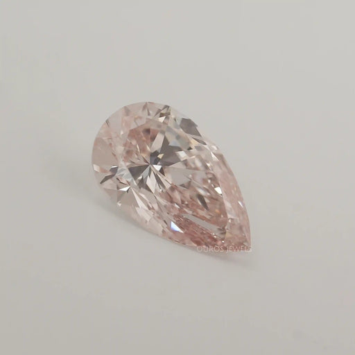 5.05 Karat Pink Birnenförmiger Diamant