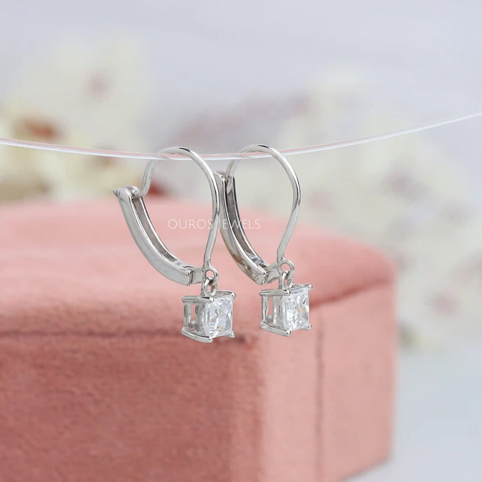 Princess Cut Drop And Dangle Earring