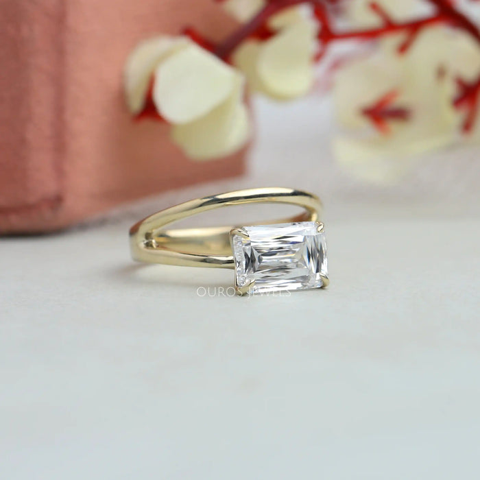 Criss Cut Lab Grown Diamond Solitaire Ring