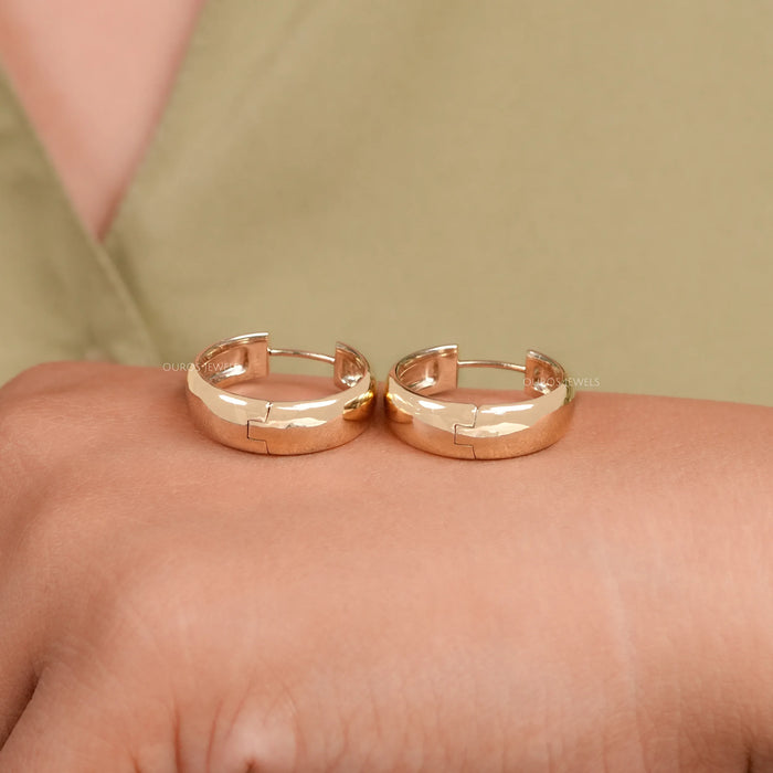 Yellow Gold Huggie Hoop Earrings