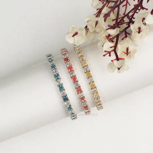 [Colored Lab Diamond Bracelet]-[Ouros Jewels]