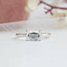 [Front View of Criss Cut Solitaire Engagement Ring]-[Ouros Jewels]