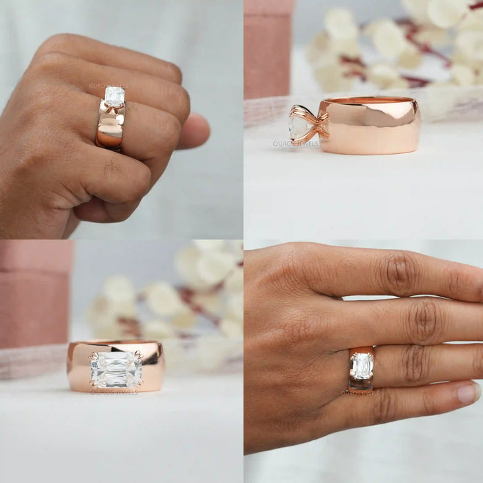 [Collage of Criss Cut Solitaire Ring]-[Ouros Jewels]