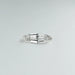 [a silver oval cut lab diamond]-[Ouros Jewels]