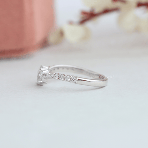 [Pear Shaped Diamond Anniversary Ring]-[Ouros Jewels]