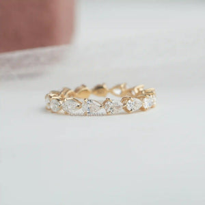 pear shaped eternity band 