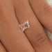 [Butterfly Shape Pink Lab Diamond on Hand]-[Ouros Jewels]