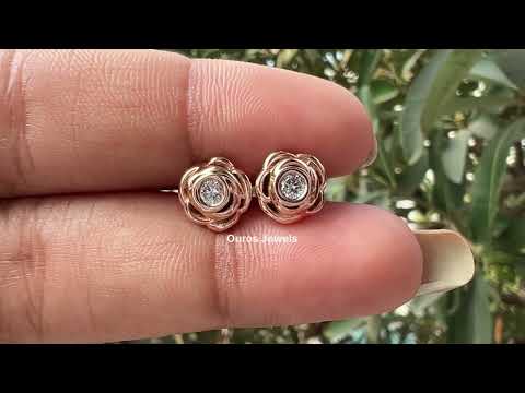 Youtube Video of Blushing Rose Studs Earrings.