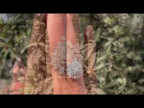 Fancy Pear Diamond Cluster Ring