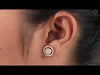 Youtube Video of Round Brilliant Cut Diamond Halo Stud Earrings